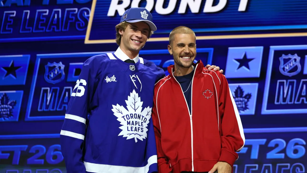No. 1 picks Gavin McKenna, AJ Dybantsa throw out first pitches