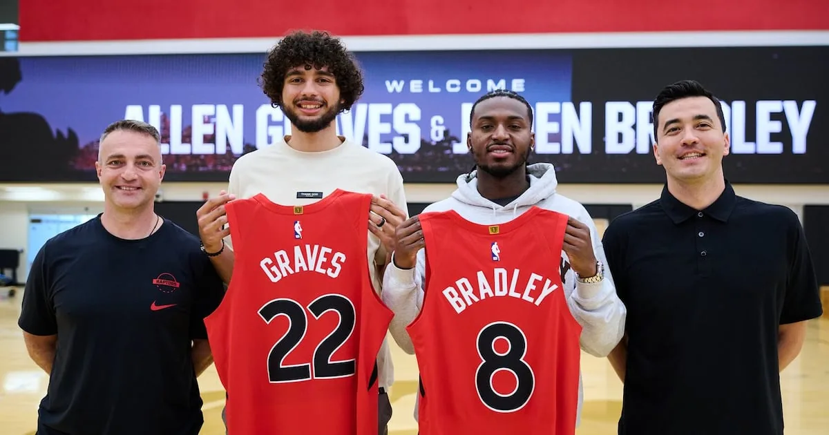 Toronto Raptors add Allen Graves and Jaden Bradley in NBA draft