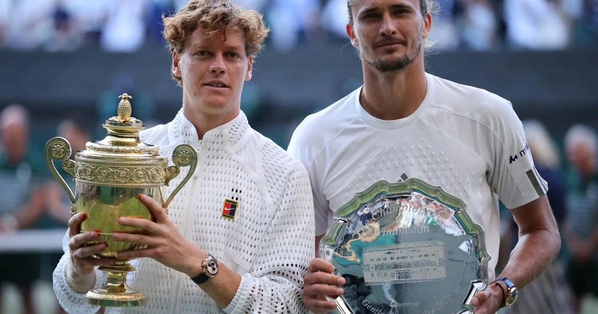 Sinner defends Wimbledon title in four-set victory over Zverev