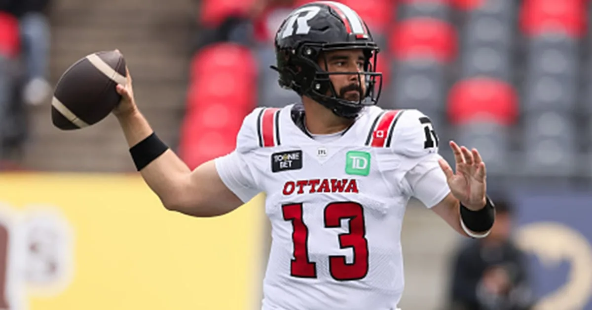 Zach Collaros listed as out against Ottawa