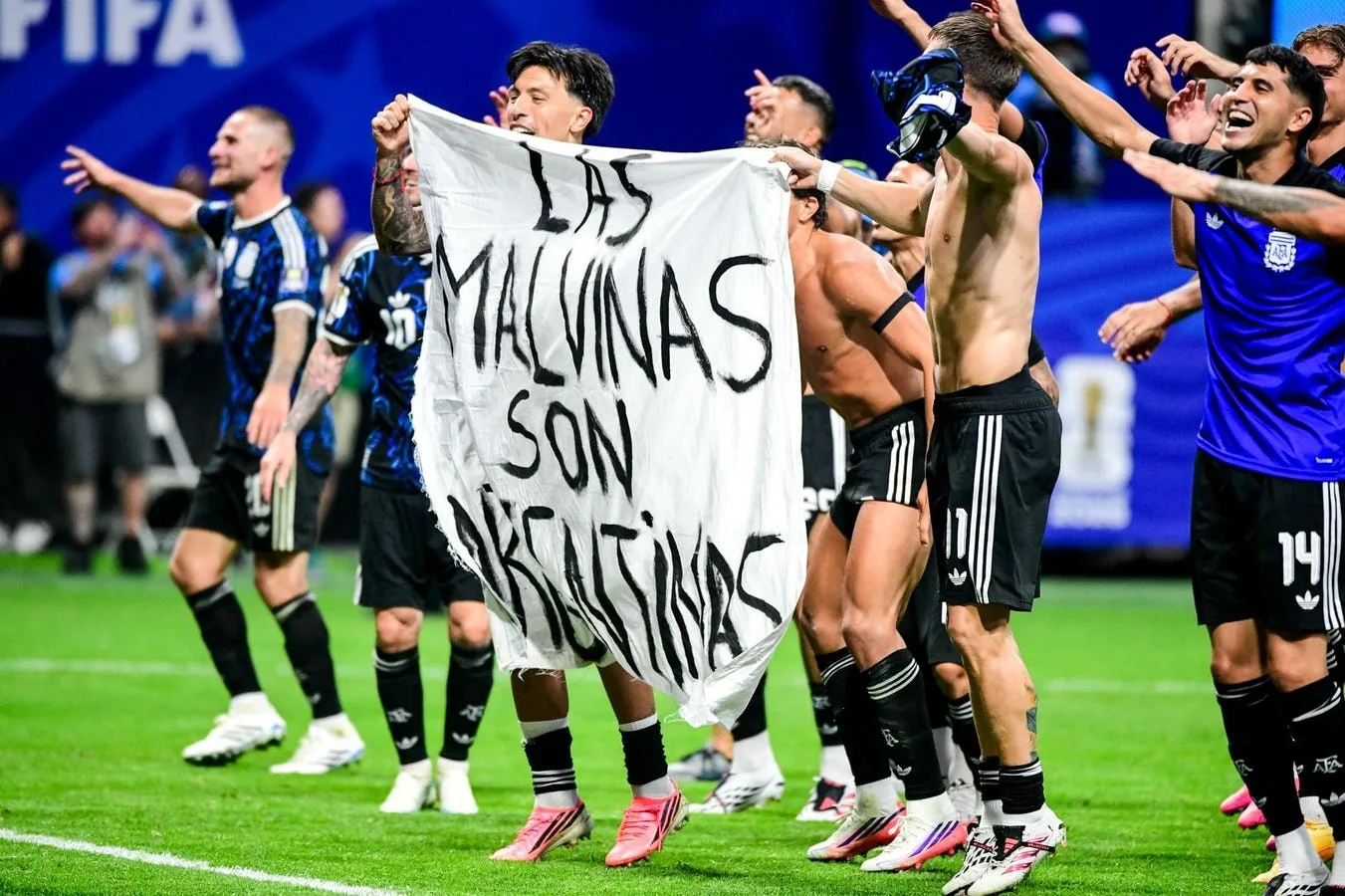 UK urges FIFA to investigate Argentina over Falklands banner at World Cup